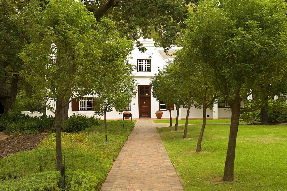 Manor house of the Nederburg wine estate in Paarl, Western Cape, South Africa.