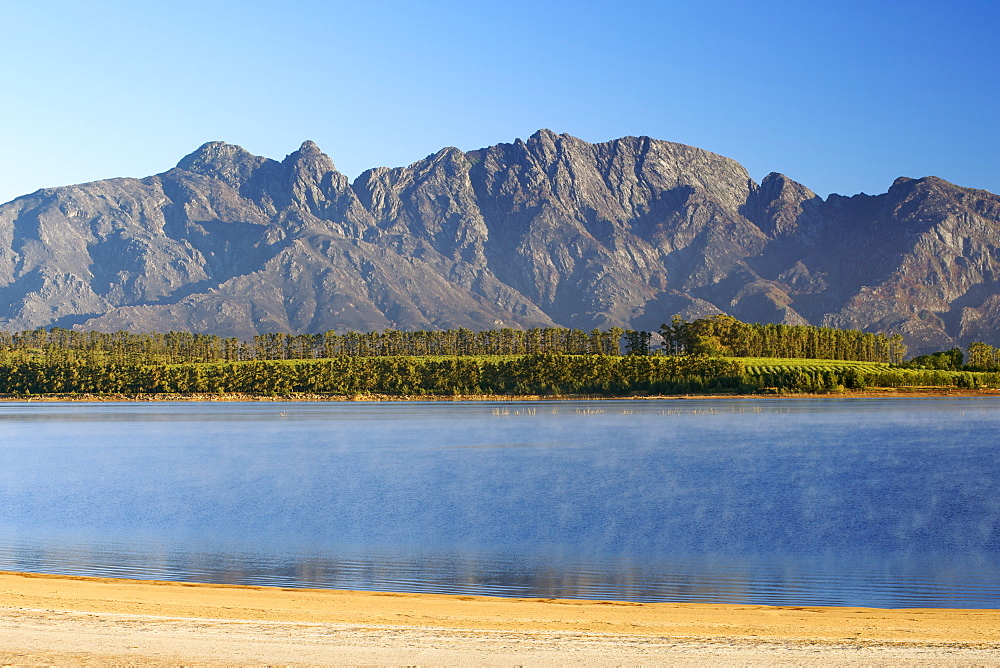 Dawn view of Theewaterskloof dam, Western Cape Province, South Africa.