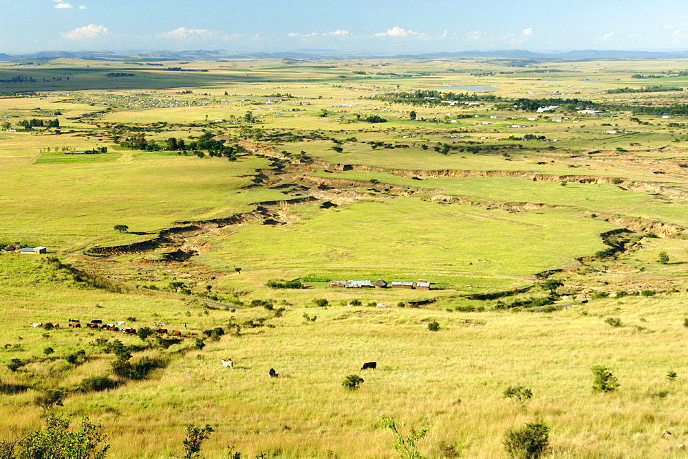 Soil erosion in the vicnity of Loskop in the central Drakensberg in South Africa's Kwazulu-Natal province.