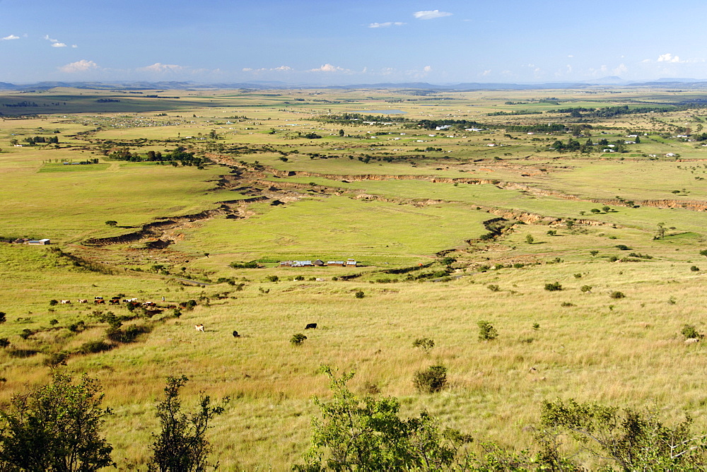 Soil erosion in the vicnity of Loskop in the central Drakensberg in South Africa's Kwazulu-Natal province.