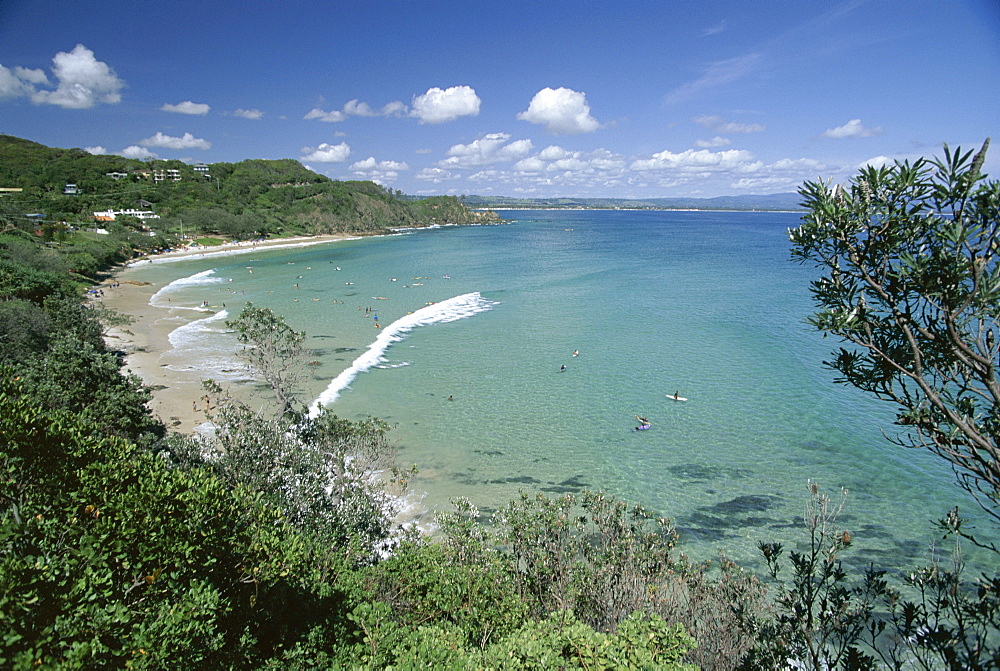 Watego's Beach, a popular surf break between Byron Bay and Cape Byron in the far north of the state, New South Wales (N.S.W.), Australia, Pacific