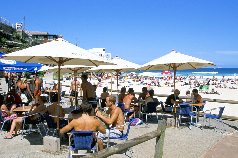 Cafe at Tamarama, south of Bondi Beach, eastern suburbs, Sydney, New South Wales, Australia, Pacific