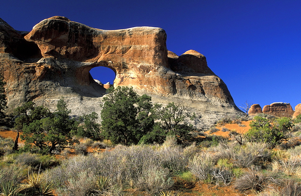 'Tunnel Arch', Arches National Park, Utah, Usa'Tunnel Arch', one of the landforms in this spectacular park of eroded formations, including over 2000 arches