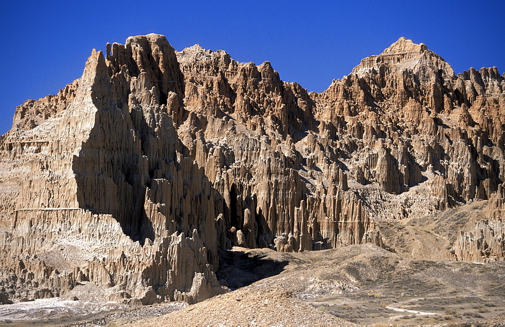 Cathedral Gorge State Park, Nevada, The Great Basin, Usaone million year old sediments have been eroded into badlands-style ridges and gullies