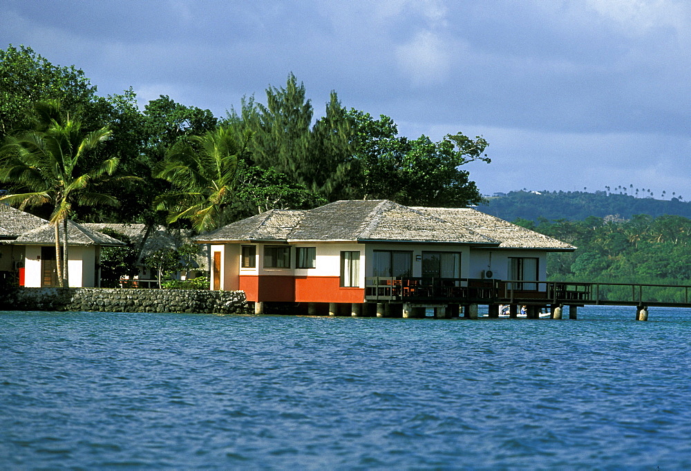 Waterfront bungalow at the luxury Lagoon Park Royal on Erakor Lagoon, close to the capital Port Vila, Efate Island, Vanuatu