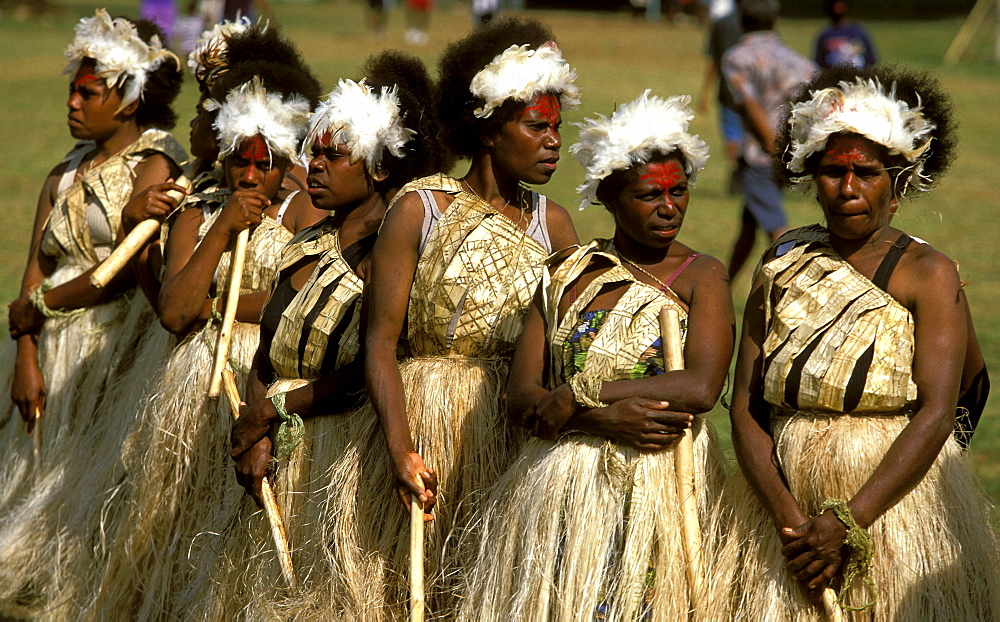 Women from the island of Erromango at a Melanesian cultural festival, Efate Island, Port Vila, Vanuatu