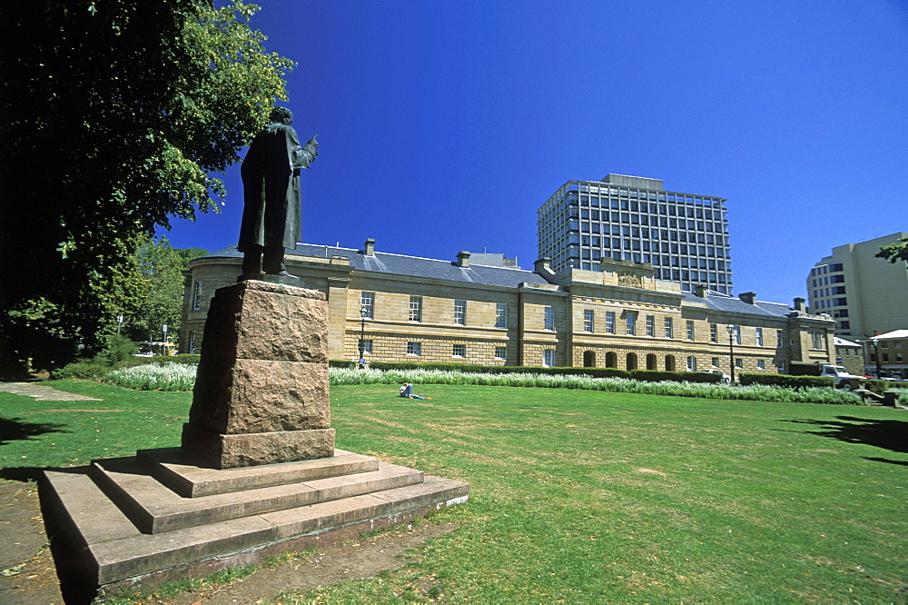 Parliament House, built 1835, and originally a customs house, Parliament Square, Hobart, Tasmania, Australia, Pacific