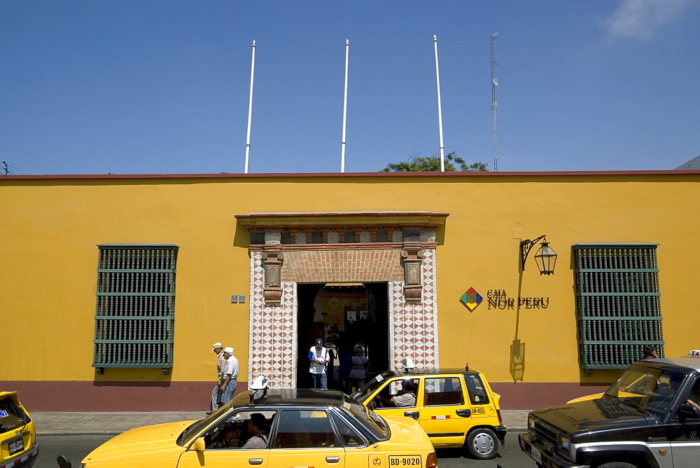 Caja Nor Peru, a rural savings and credit organization in the capital of the north, Trujillo, Peru, South America.