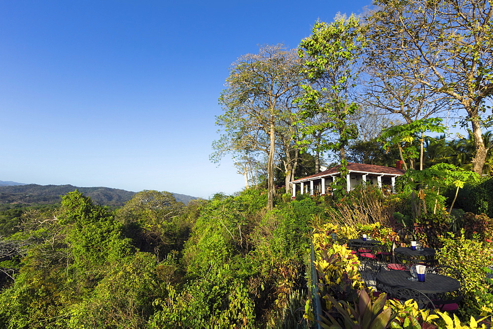 Beautifully situated Lagarto Lodge above the Nosara River mouth, Nosara, Nicoya Peninsula, Guanacaste Province, Costa Rica, Central America