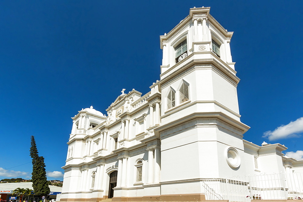 San Pedro Cathedral built in 1874 on Parque Morazan in this important northern commercial city, Matagalpa, Nicaragua, Central America