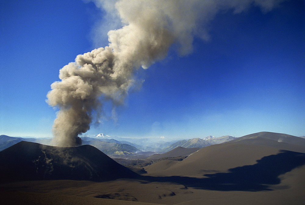 New eruptive cone on the flank of Volcan Lonquimay, Araucania region, Chile, South America