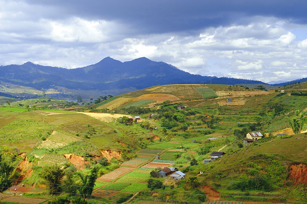 Typical Central Highlands landscape, near Dalat, Vietnam, Asia