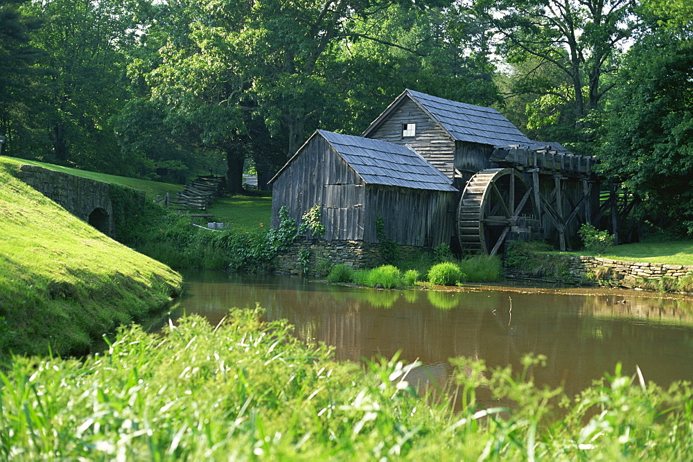 Mabry Mill, restored and working, Blue Ridge Parkway, south Appalachian Mountains, Virginia, United States of America, North America