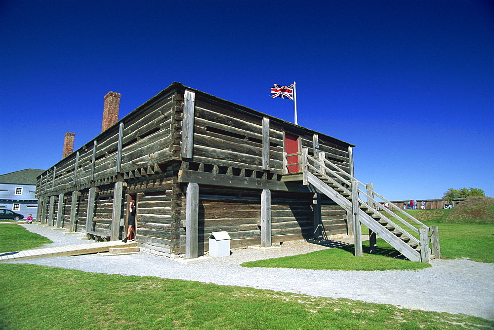 Fort George, a restored British fort dating from 1797, near Niagara-on-the-Lake, Ontario, Canada, North America