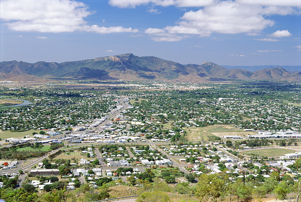 Looking south from Castle Hill in Townsville towards Paluma Range, Queensland, Australia, Pacific