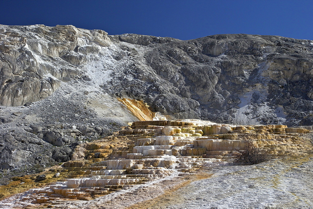 Mound Terrace, Mammoth Hot Springs, Yellowstone National Park, UNESCO World Heritage Site, Wyoming, United States of America, North America 