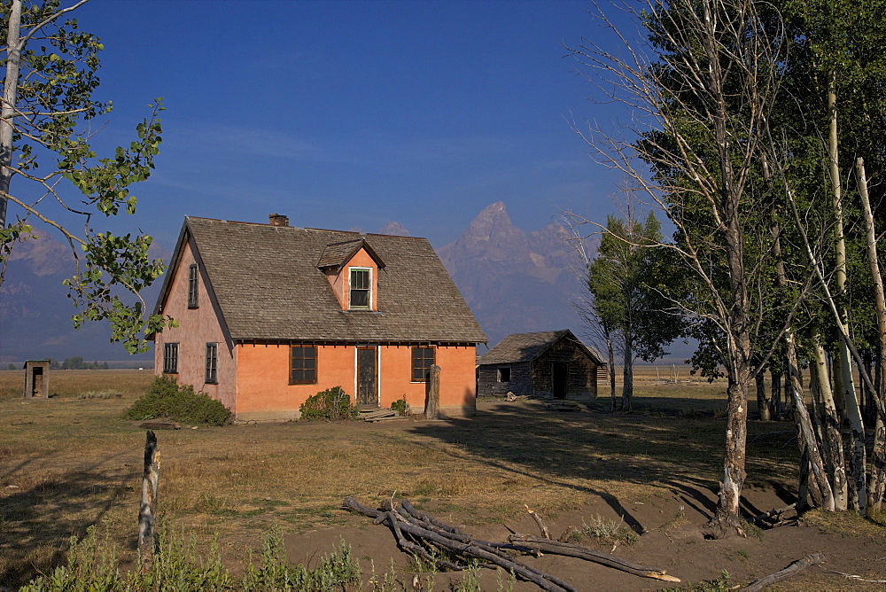 John and Bartha Moulton Homestead, Mormon Row Historic District, Grand Teton National Park, Wyoming, United States of America, North America 