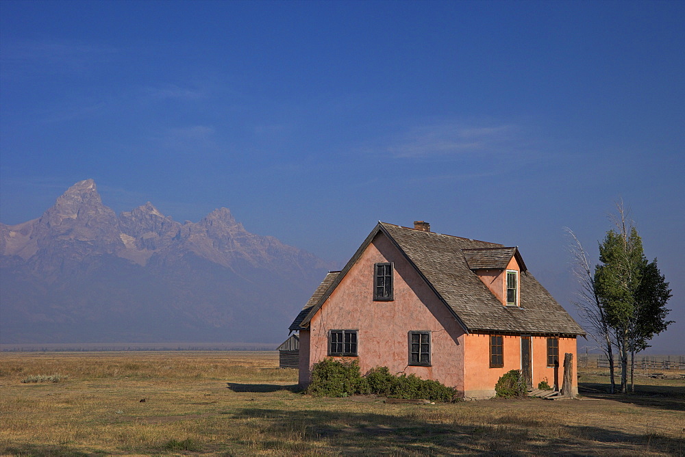 John and Bartha Moulton Homestead, Mormon Row Historic District, Grand Teton National Park, Wyoming, United States of America, North America 