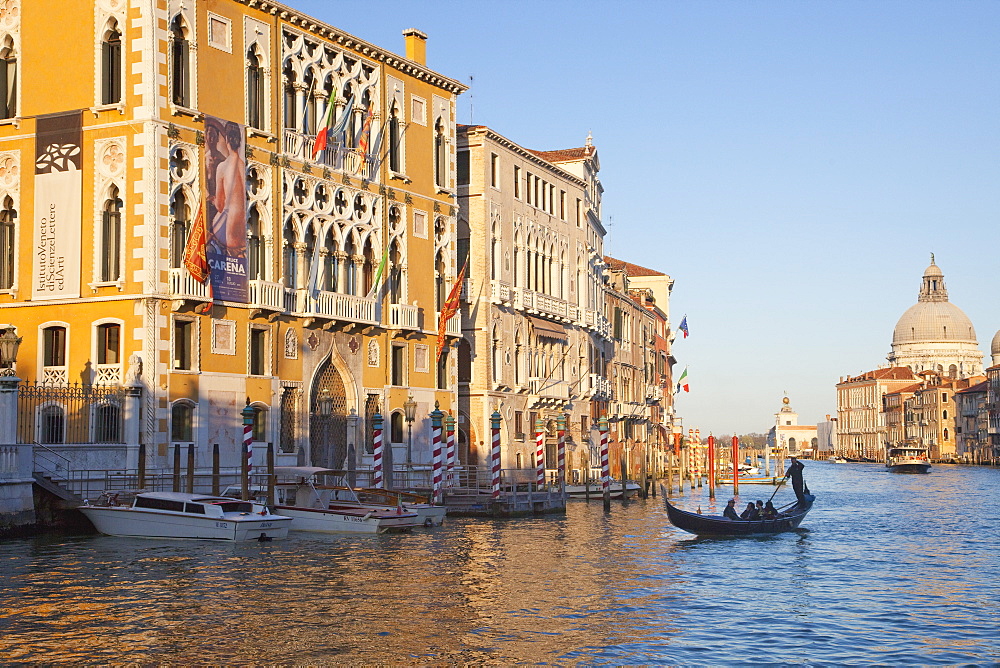 Palazzo Cavalli Franchetti from Accademia Bridge, Grand Canal, Venice, UNESCO World Heritage Site, Veneto, Italy, Europe