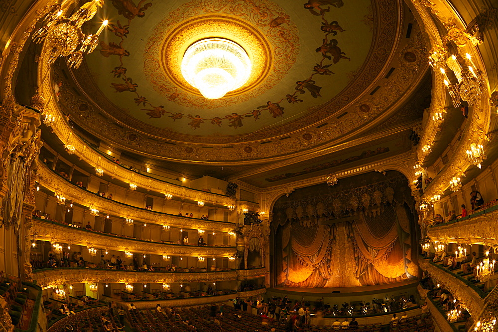 Interior of Marinsky Theatre, St. Petersburg, Russia, Europe 