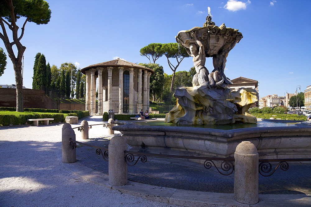 Temple of Hercules Victor, Forum Boarium, 2nd century BC, Rome, Lazio, Italy, Europe