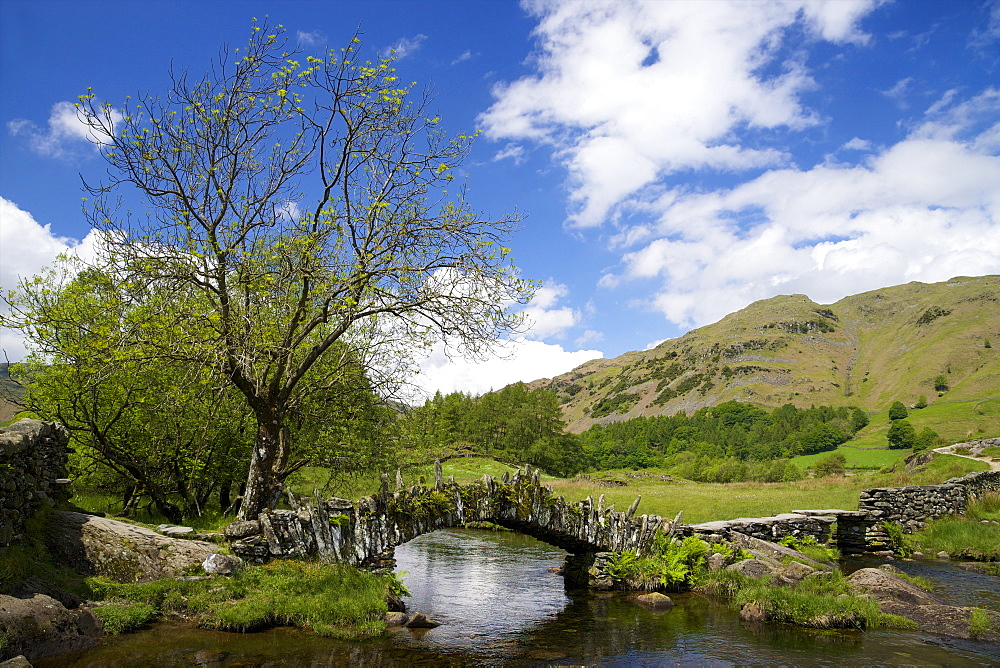 Slater's Bridge, Little Langdale, Lake District National Park, Cumbria, England, United Kingdom, Europe