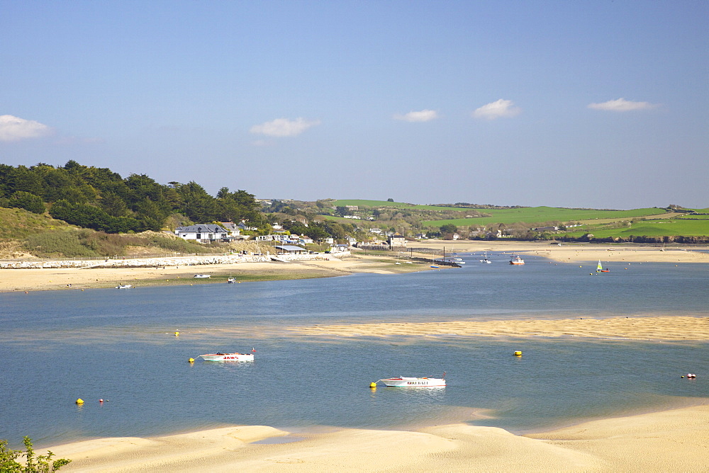 Rock village looking from Padstow, Camel Estuary, North Cornwall, England, United Kingdom, Europe