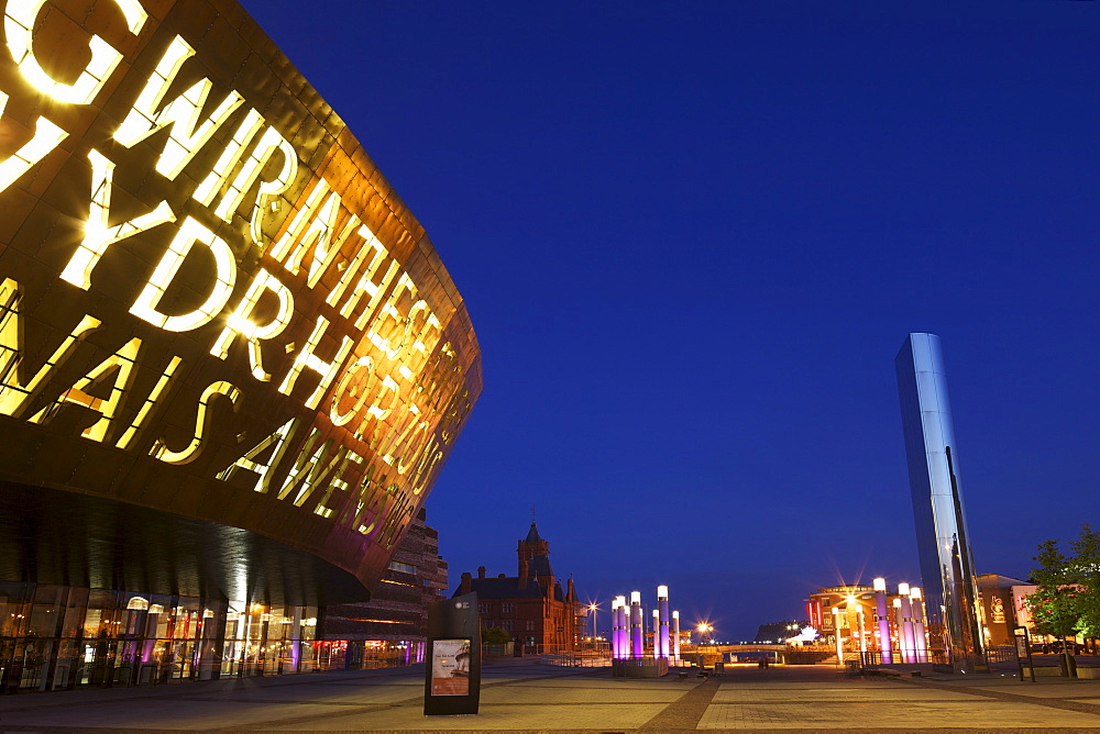 Wales Millennium Centre, Bute Place, Cardiff Bay, Cardiff, South Glamorgan, South Wales, Wales, United Kingdom, Europe