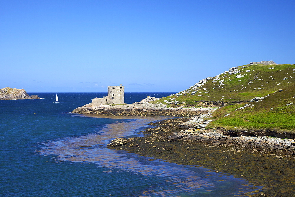 Cromwell's Castle, Island of Tresco, Isles of Scilly, England, United Kingdom, Europe