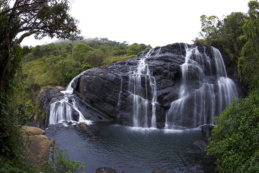 Baker's Falls, Horton Plains National Park, Sri Lanka, Asia