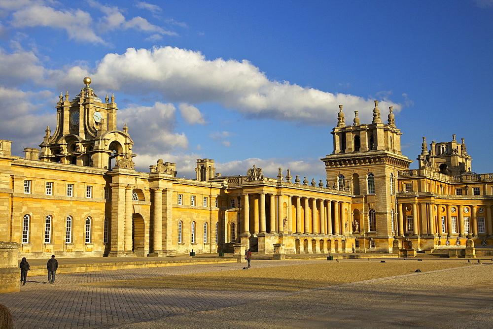 Great Court of Blenheim Palace, UNESCO World Heritage Site, Woodstock, Oxfordshire, England, United Kingdom, Europe