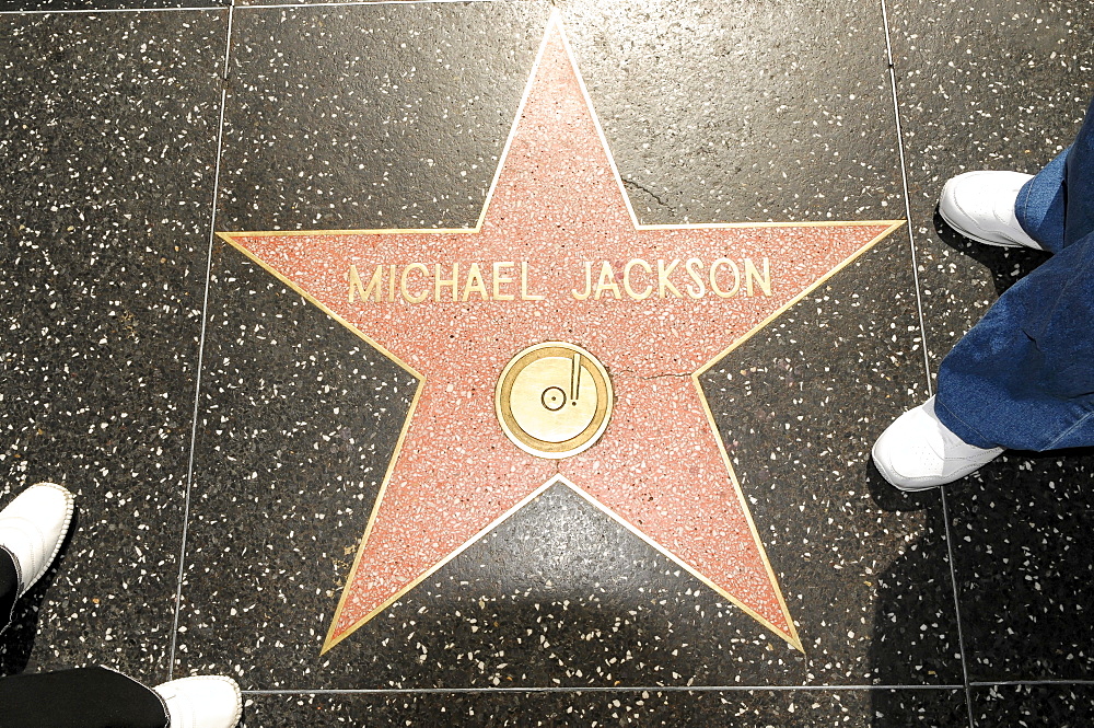 Walk of Fame, MICHAEL JACKSON, Hollywood Boulevard, Los Angeles, California, USA