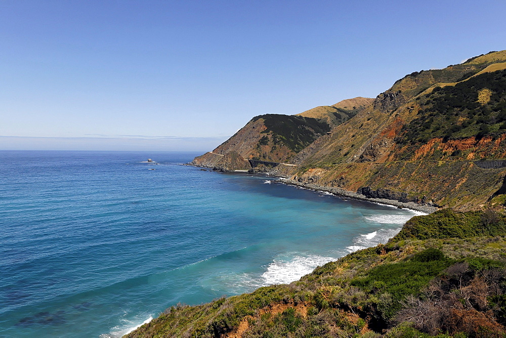 On the beach at Big Sur, Pacific Ocean, California, USA, North America