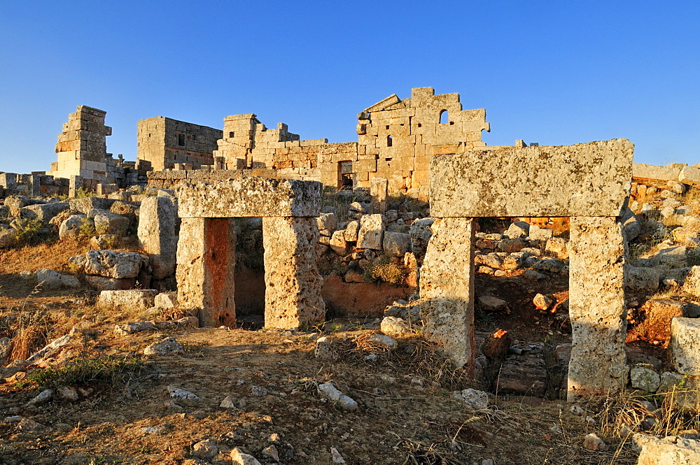 Byzantine ruin at the archeological site of Serjilla, Dead Cities, Syria, Middle East, West Asia