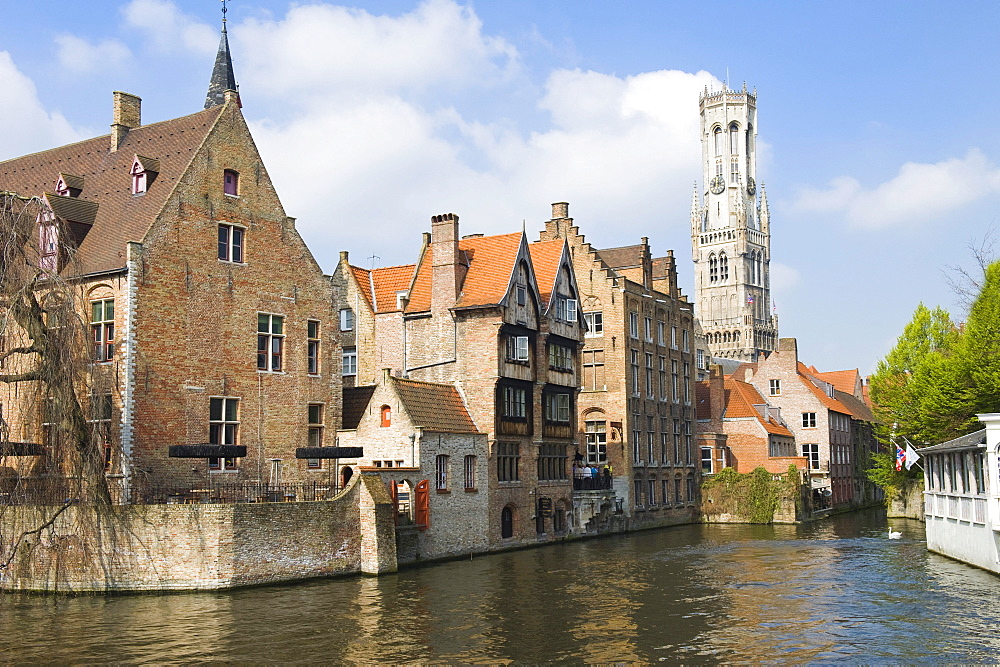 Rozenhoedkaai, historic centre of Bruges, Unesco World Heritage Site, Belgium, Europe