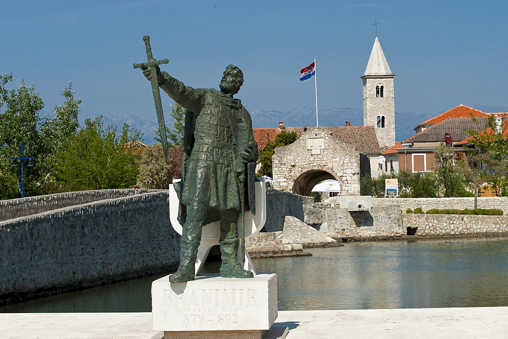 Monument to Gregory of Nin, Nin, Zadar County, Croatia, Europe