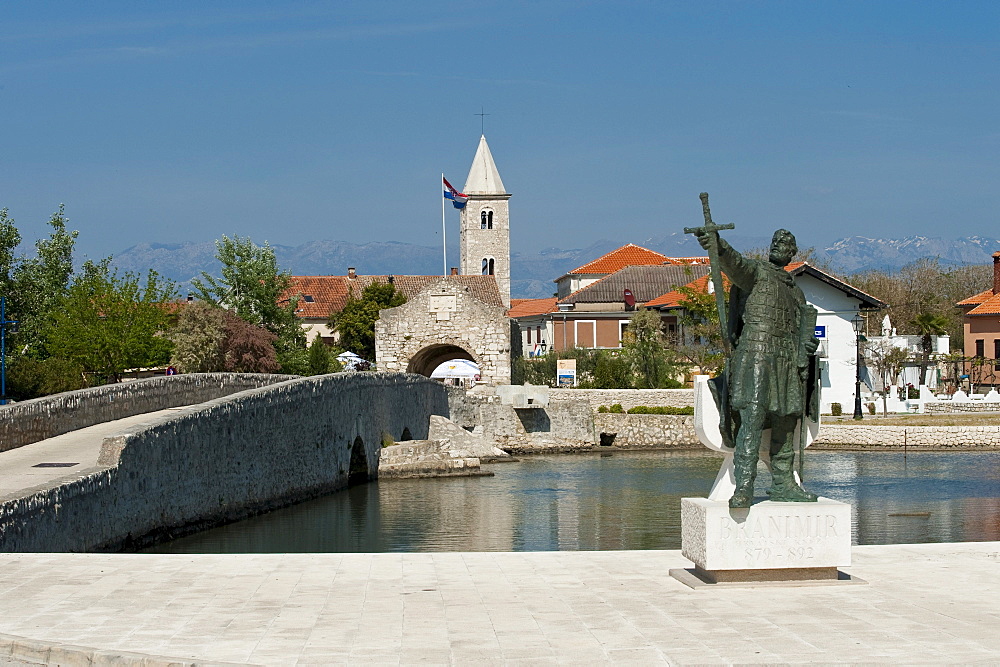 Monument to Gregory of Nin, Nin, Zadar County, Croatia, Europe