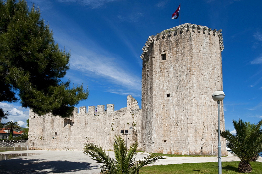 Castle tower, Trogir, County of Split-Dalmatia, Croatia, Europe