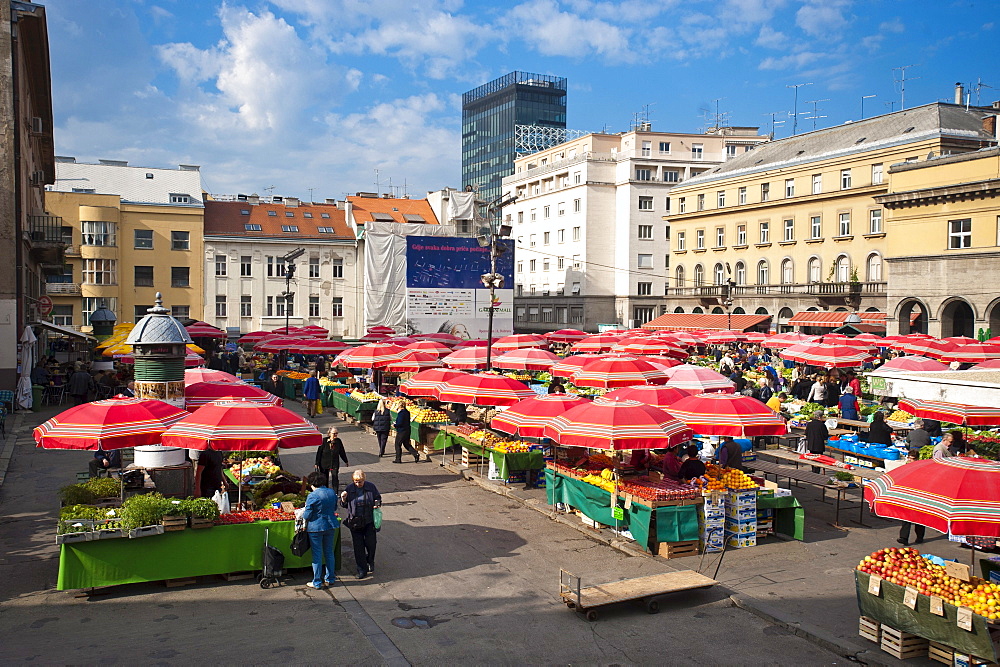 Dolac, market square, Zagreb, Croatia, Europe