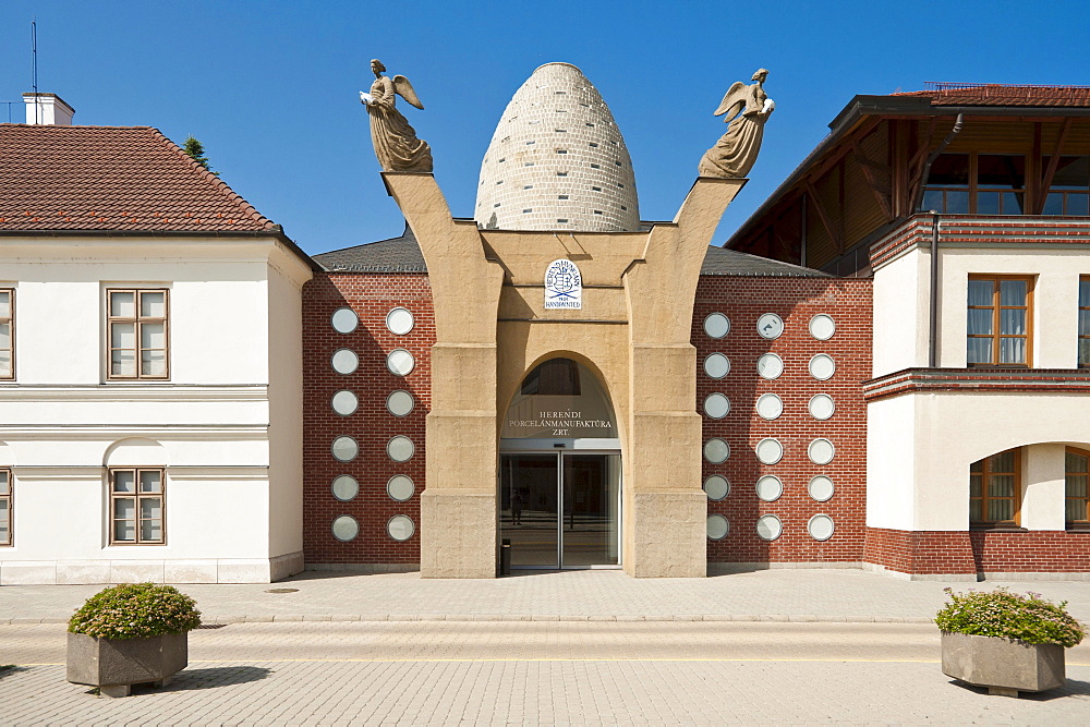 Porcelain manufacture and Porcelain Museum, Herend, Hungary, Europe, PublicGround