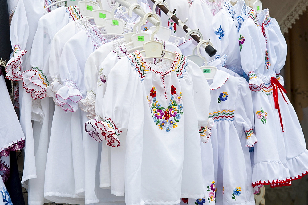 Folklore blouses, Tihany, Hungary, Europe