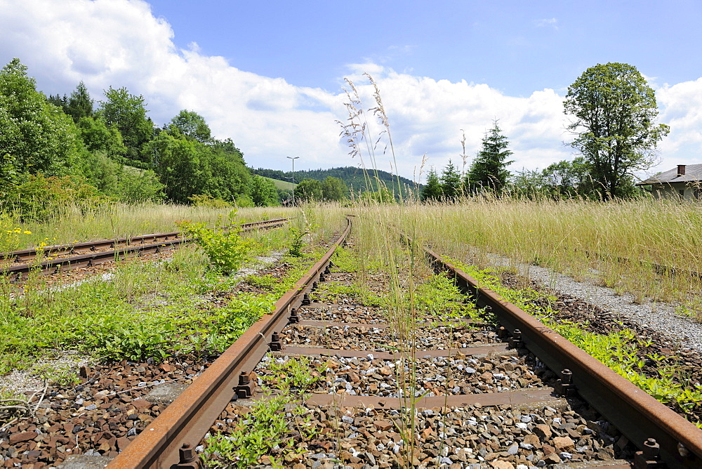 Disused railway line, Kaumberg, Triestingtal valley, Lower Austria, Europe