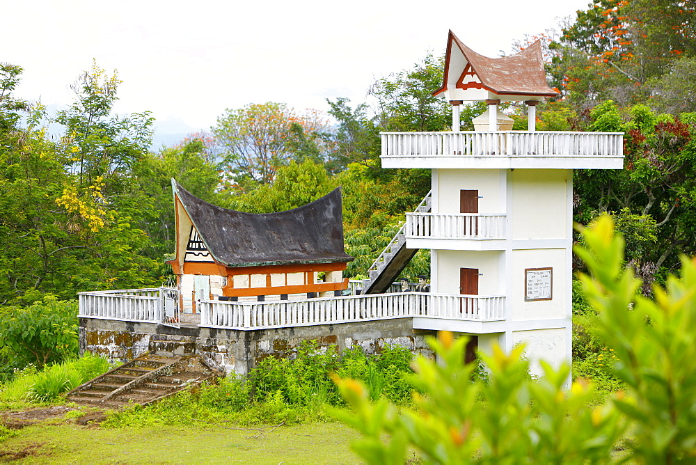 Tomb, Batak culture, Samosir island, Lake Toba, Batak region, Sumatra, Indonesia, Asia