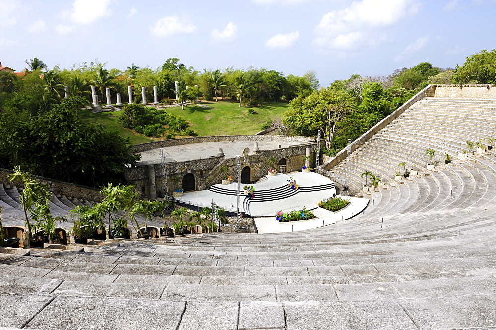 Amphitheater in the artist village of Altos de Chavon, Dominican Republic, the Caribbean