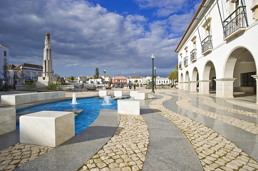 Praca da Republica, Tavira, Algarve, Portugal, Europe