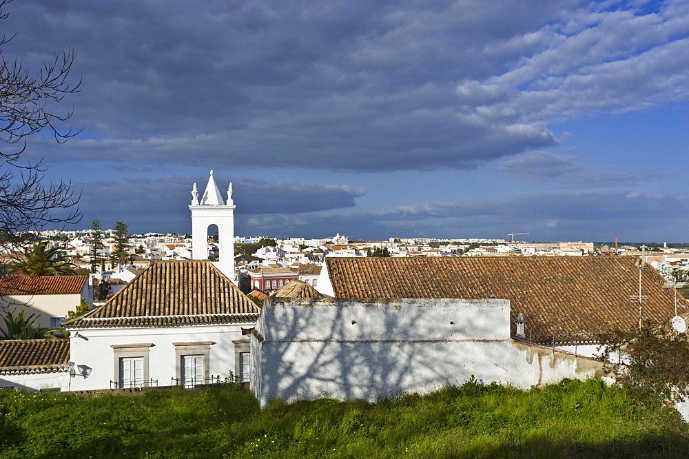 Historic town centre with Igreja da Misericordia Church, Tavira, Algarve, Portugal, Europe