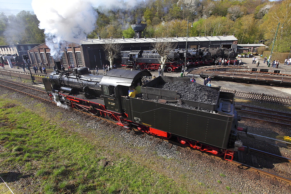 Steam Locomotive Festival, Railway Museum, Dahlhausen, Bochum, North Rhine-Westphalia, Germany, Europe