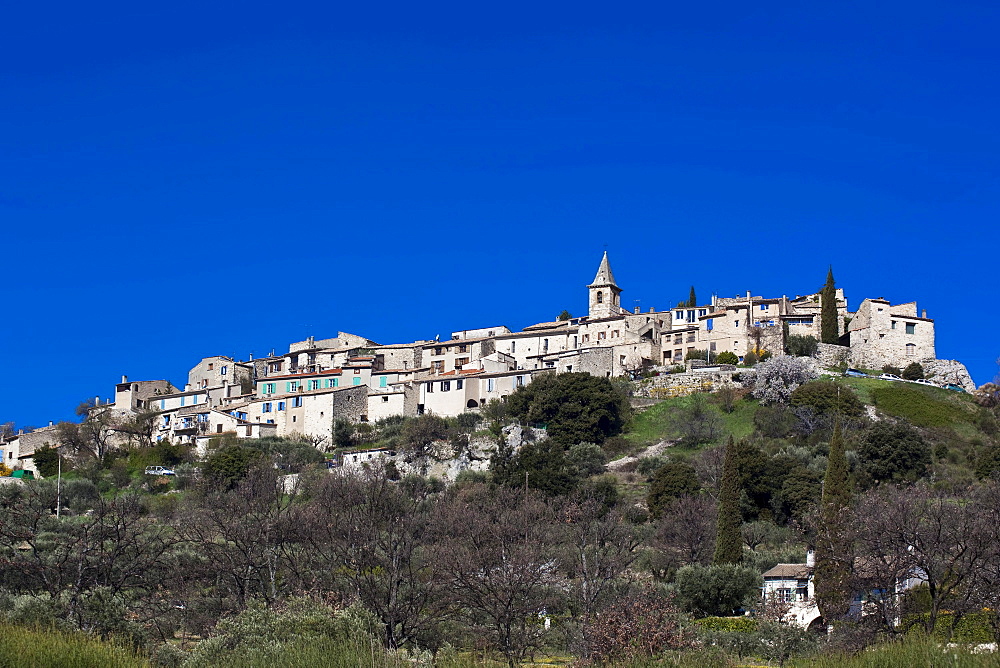 Montfort, village on top of its hill, Provence, France, Europe