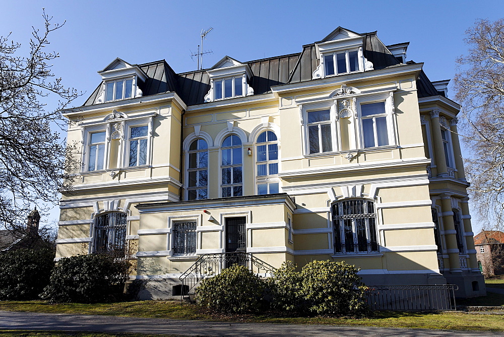 Villa of the Industrialist Oskar Erckens, now a museum, Grevenbroich, Niederrhein, North Rhine-Westphalia, Germany, Europe