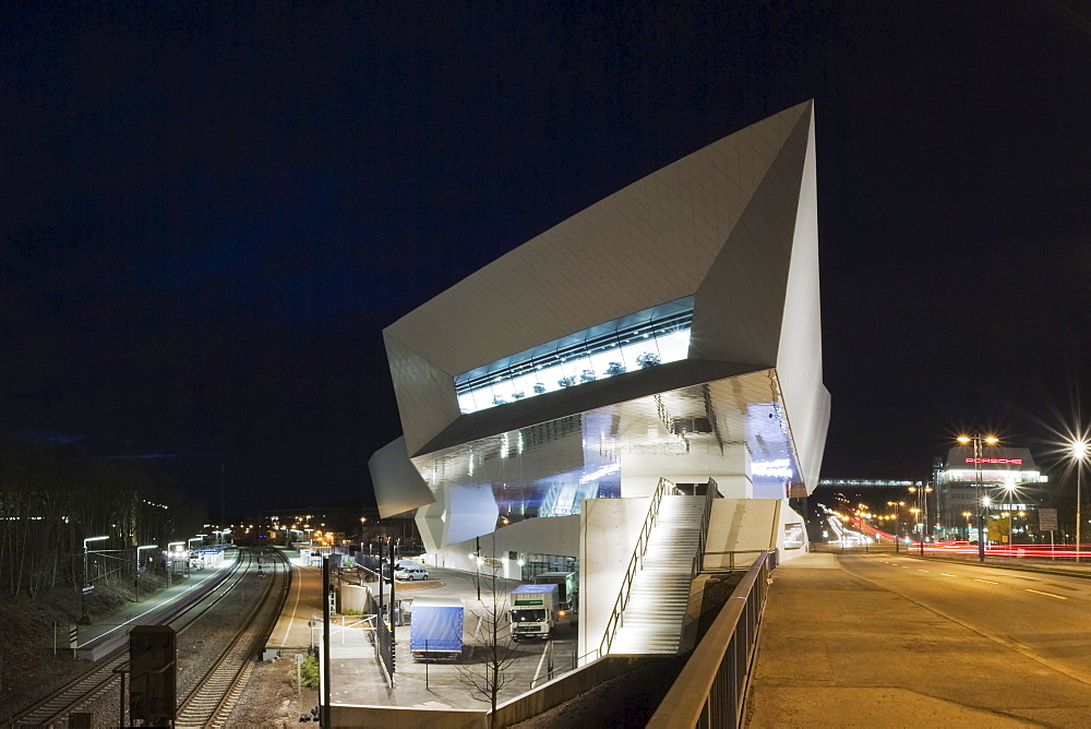 New Porsche Museum, Stuttgart, Baden-Wuerttemberg, Germany, Europe